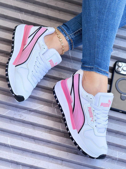 PUMA GRAVITON BLANCO X ROSA